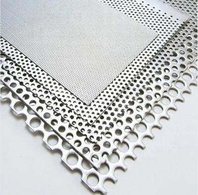 SS304 201 316 Punching Metal Parts Punch Plate Steel Perforated 5x10 Ft 4x8